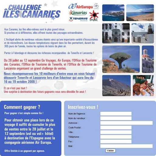 Canaries : challenge d'été pour GO Voyages Canaries : challenge d'été pour GO Voyages