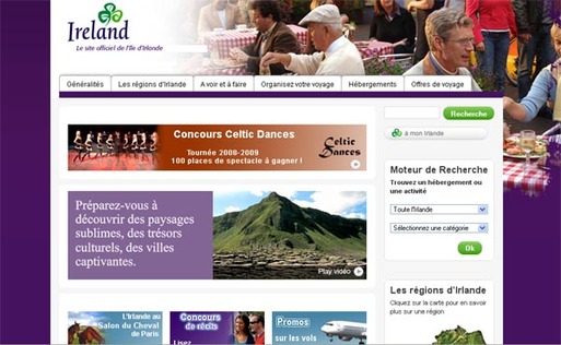 La destination Irlande maintient son effort de promotion en France en 2009 La destination Irlande maintient son effort de promotion en France en 2009