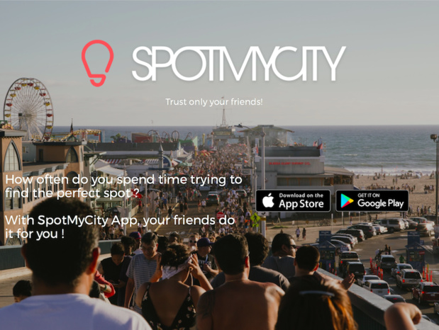 SpotMyCity permet aux voyageurs de trouver, sur une application mobile gratuite, des lieux recommandés par des gens de confiance, famille et amis. (c) SpotMyCity