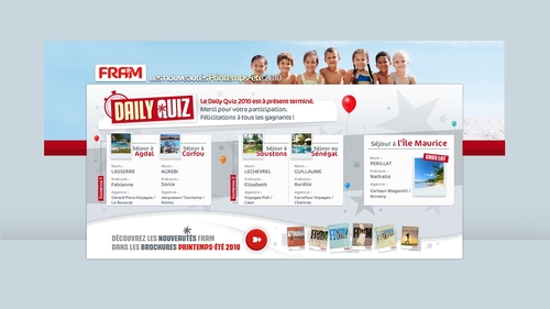 Dailyquiz FRAM : and the winner is... Nathalie Périllat (CWT) de Annecy ! Dailyquiz FRAM : and the winner is... Nathalie Périllat (CWT) de Annecy !