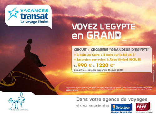 Vacances Transat met l'Egypte à l'honneur dans le métro Vacances Transat met l'Egypte à l'honneur dans le métro