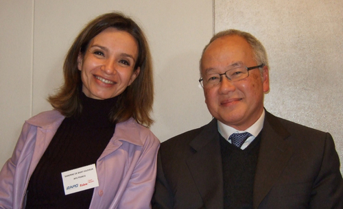 Sandrine de Saint-Sauveur, Pdt APG France et Khun Kamalars NGAO SU VAN, Directeur General Espagne et Portugal THAI AIRWAYS Sandrine de Saint-Sauveur, Pdt APG France et Khun Kamalars NGAO SU VAN, Directeur General Espagne et Portugal THAI AIRWAYS