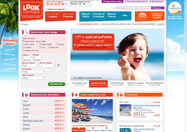 Look Voyages lance une nouvelle version de son site Internet grand public Look Voyages lance une nouvelle version de son site Internet grand public