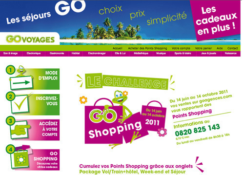 GO Voyages : nouveau challenge Go Shopping GO Voyages : nouveau challenge Go Shopping
