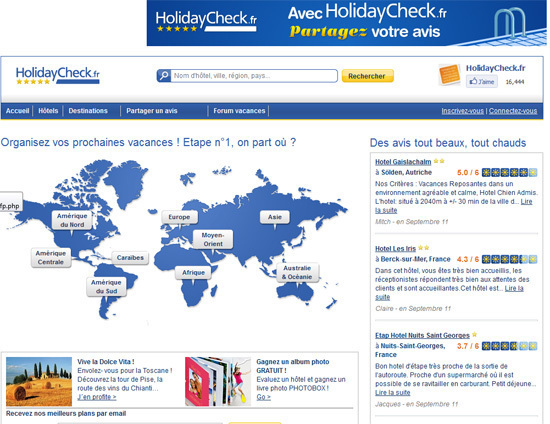 HolidayCheck : lancement début 2012 de DestinationManager HolidayCheck : lancement début 2012 de DestinationManager