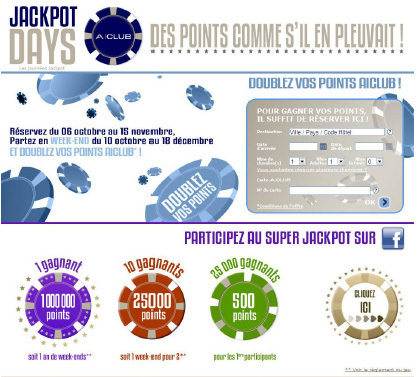 Programme fidélité d'Accor : A|Club lance un grand jeu concours Programme fidélité d'Accor : A|Club lance un grand jeu concours