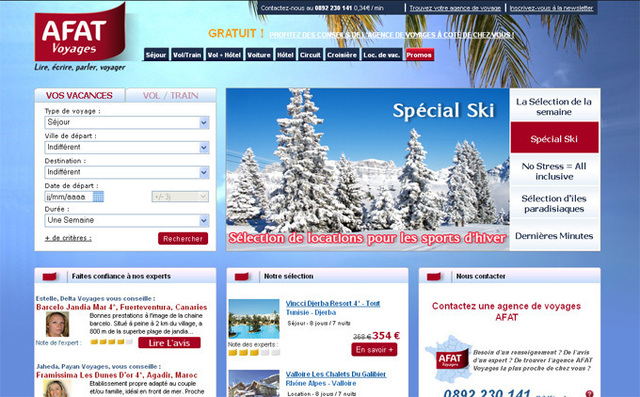 Afat Voyages : le multicanal à l'honneur du nouveau site Internet Afat Voyages : le multicanal à l'honneur du nouveau site Internet