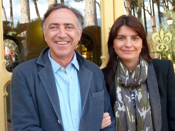 Jean-Baptiste et Marie Ceccaldi, les heureux propriétaires du Domaine de La Signoria. /photo JDL Jean-Baptiste et Marie Ceccaldi, les heureux propriétaires du Domaine de La Signoria. /photo JDL
