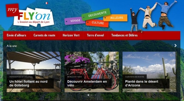 MyFlyOn.com est le nouveau blog lancé par Aéroports de Lyon - Capture d'écran MyFlyOn.com est le nouveau blog lancé par Aéroports de Lyon - Capture d'écran