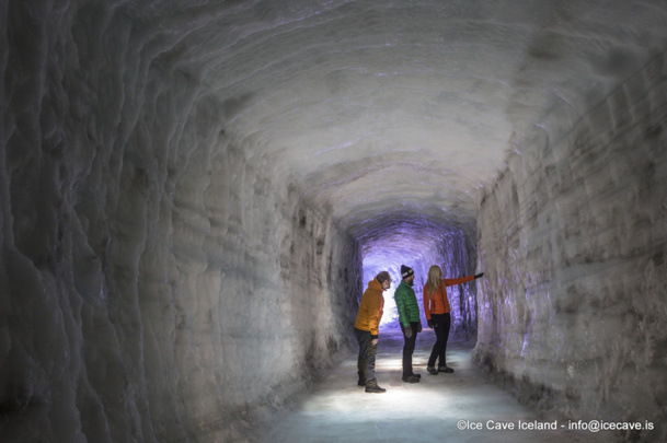 Le tunnel de glace sera ouvert au public dès la fin mai 2015 - DR
