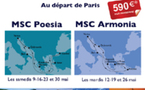 MSC Croisières : promos agents de voyages en mai