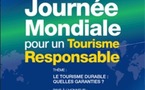 La Journée mondiale du Tourisme responsable arrive à maturité