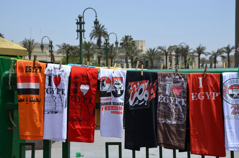 Des slogans et des couleurs pour tous les goûts, un message unique : la fierté d’être Egyptien !