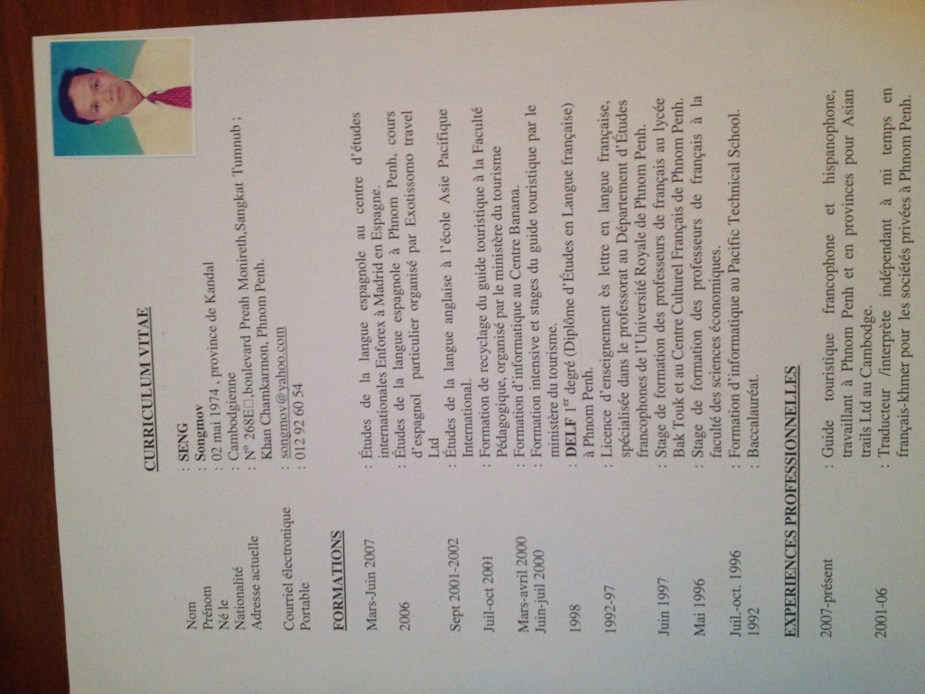 Guide francophone et hispanophone en freelance au Cambodge