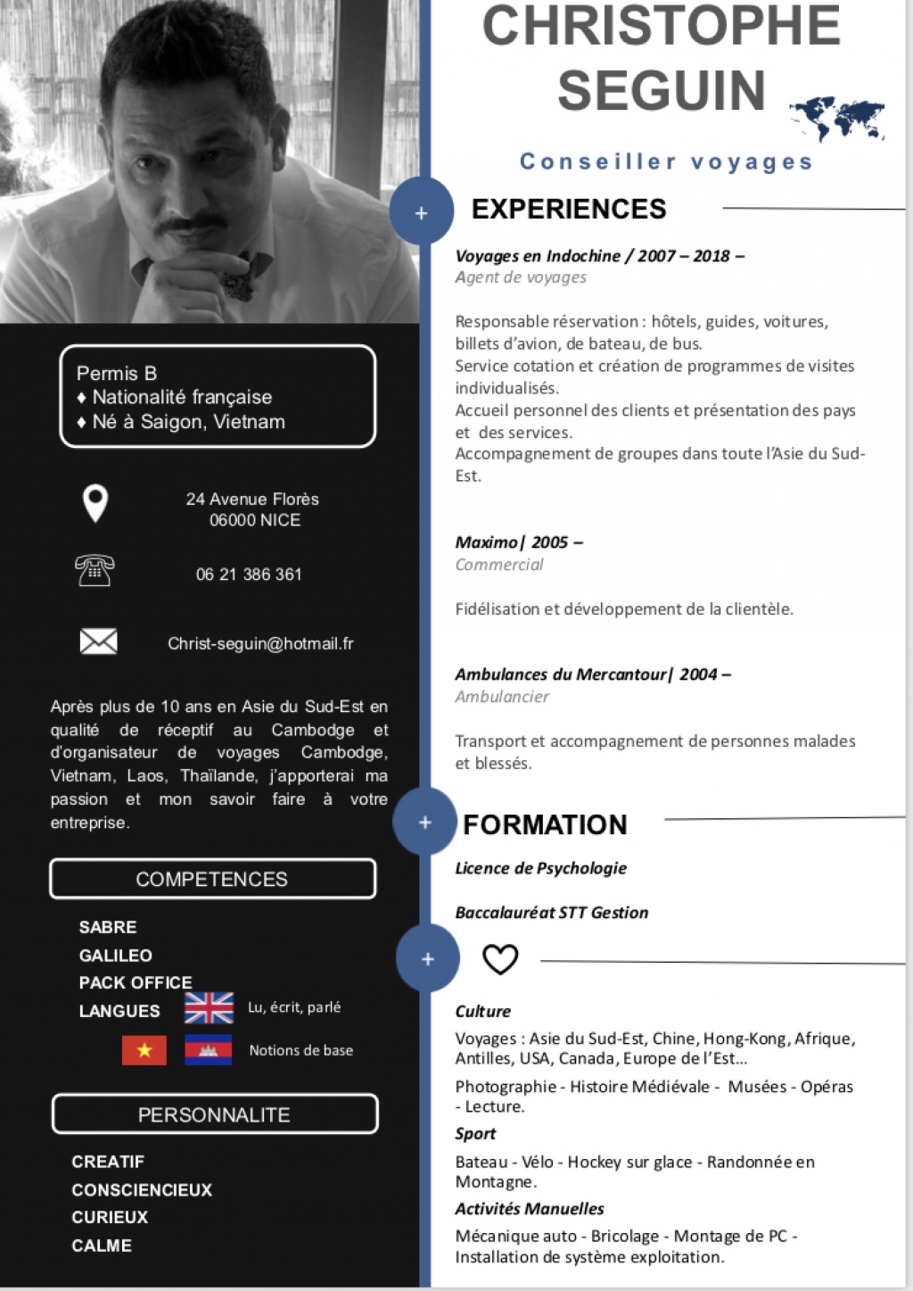 CV - Conseiller voyages 