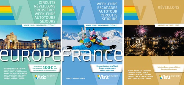 Visit Europe présente les nouveautés de ses 3 brochures hiver-printemps 2017