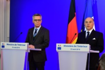 Thomas de Maizière, ministre de l'Intérieur de la République Fédérale d'Allemagne et Bernard Cazeneuve, ministre français de l’Intérieur - DR : Ministère de l'Intérieur