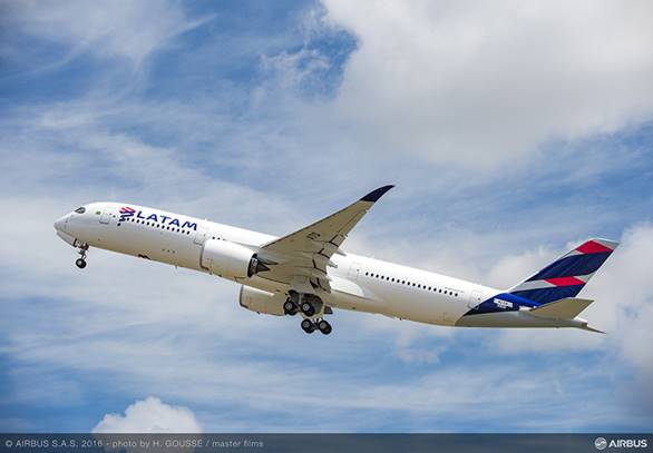 Le premier Airbus A320neo de LATAM Airlines ets arrivé à Belo Horizonte au Brésil, ce mercredi 31 août au matin - DR : Airbus