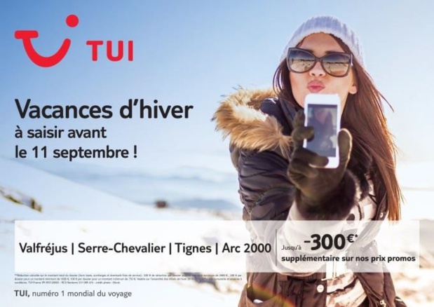 TUI lance une offre spéciale sur sa production Hiver 2016-2017 - DR : TUI France TUI lance une offre spéciale sur sa production Hiver 2016-2017 - DR : TUI France