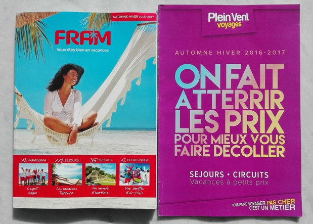 Les deux brochures arriveront en agences de voyages dans les jours qui viennent - Photo : P.C.