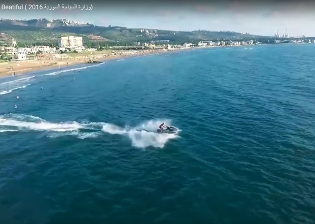 C’est par un clip vidéo, publié sur YouTube que le ministère du tourisme syrien veut attirer le touriste gogol sur ses plages - DR : Capture d'écran YouTube
