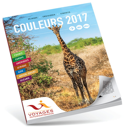 La brochure Couleurs 2017 de Voyages Internationaux est sortie - DR : Voyages Internationaux