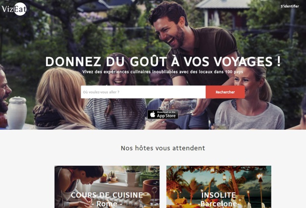 La start-up VizEat a mis les bouchées doubles et compte bien se développer à l'international (c) homepage VizEat