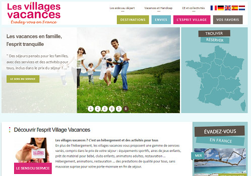 LesVillagesVacances.com regroupe les offres de 20 adhérents de l'UNAT - Capture d'écran