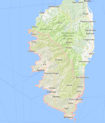 En Corse du Sud, les aéroport d'Ajaccio et de Figari ont connu des évolutions de trafic diverses en août 2016 - DR : Google Maps En Corse du Sud, les aéroport d'Ajaccio et de Figari ont connu des évolutions de trafic diverses en août 2016 - DR : Google Maps