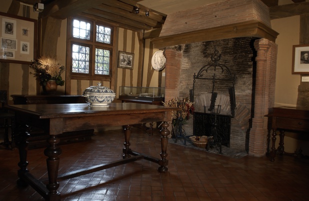 Dans l'initimité de Pierre Corneille. Intérieur de la maison  de Petit-Couronne. Photo Rouen Normandie T.C.