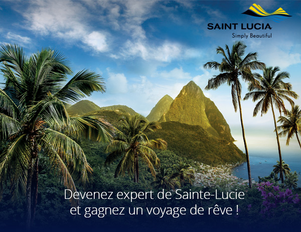Jeu concours : tentez de gagner une semaine pour 2 personnes à Sainte-Lucie