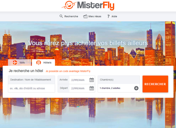 MisterFly sera présent sur l'IFTM Top Resa pour montrer les dernières fonctionnalités de l'onglet hôtels aux agents de voyages - Photo DR