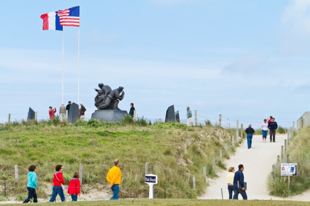 Sainte-Marie-du-Mont Utah Beach. Mémorial US Navy. Photo T. Houyel - CDT.