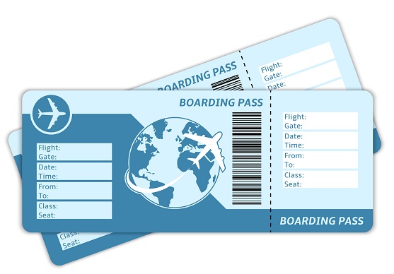 Les cartes d'embarquement contiennent de nombreuses informations sur le passagers et son voyage - Photo : macrovector-Fotolia.com