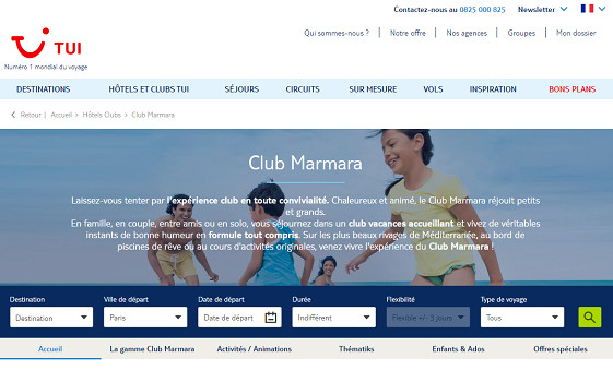 Les visiteurs du site TUI-Marmara peuvent profiter des conseils des passionnés rémunérés d'ibbü - Capture d'écran