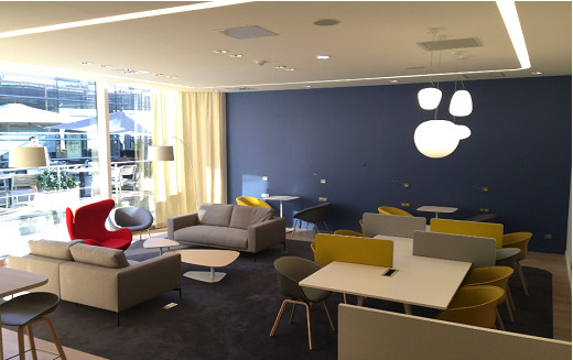 Le salon affaires de l'aéroport Montpellier-Méditerranée propose des espaces de relaxation, de restauration et de travail - Photo : DR