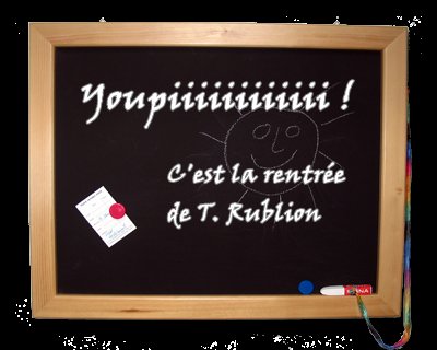 Septembre : la rentrée c'est pas rose... la rentrée c’est mo-ro-se ! Septembre : la rentrée c'est pas rose... la rentrée c’est mo-ro-se !