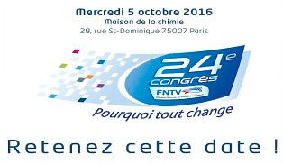 Autocars : la FNTV organise son 24e congrès le 5 octobre 2016 à Paris