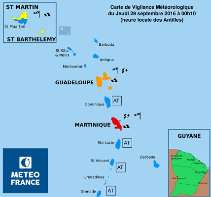 Fortes pluies et vents violents : la Martinique placée en vigilance rouge par Météo France