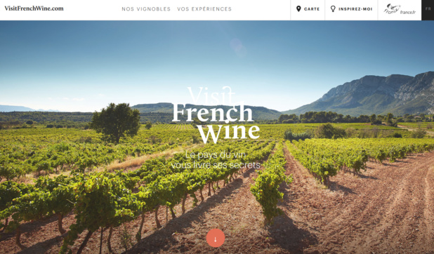 On February 9th, 2016, the Ministry of Foreign Affairs launched the website www.visitfrenchwine.com with the objective of improving the promotion of all French wine-tourism destinations and brands - Screenshot