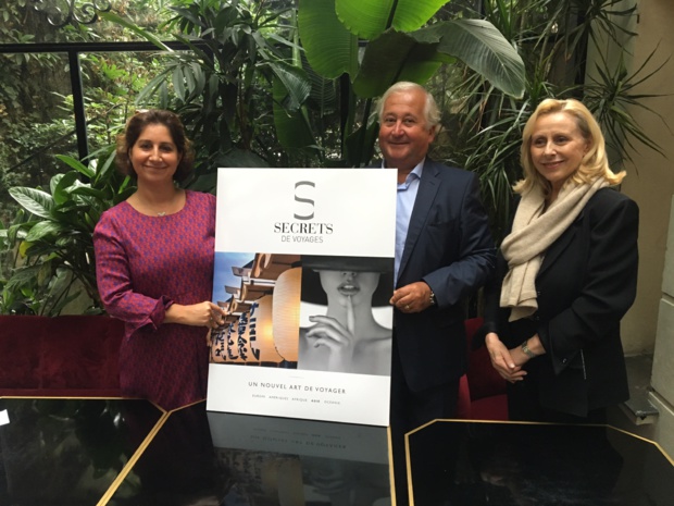 L’équipe dirigeante de Secrets de Voyages, de gauche à droite : Nathalie Bueno, directrice générale, François-Xavier De Boüard, président, et Martine Santos, la directrice. DR - HL L’équipe dirigeante de Secrets de Voyages, de gauche à droite : Nathalie Bueno, directrice générale, François-Xavier De Boüard, président, et Martine Santos, la directrice. DR - HL