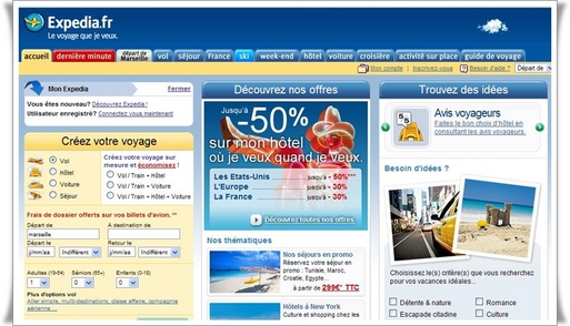 ''Les achats de dernière minute sur Expedia.fr ont progressé de 20 % de juin à septembre 2008 par rapport à la même période l'an dernier. ..'' ''Les achats de dernière minute sur Expedia.fr ont progressé de 20 % de juin à septembre 2008 par rapport à la même période l'an dernier. ..''