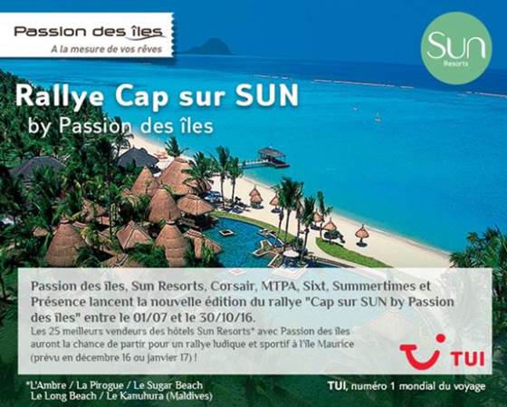 TUI / Passion des îles : deux challenges de ventes avec Hilton et Sun Resorts