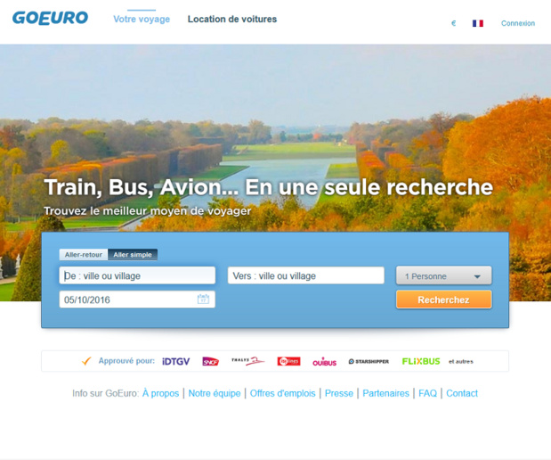 GoEuro lève 70 millions de dollars