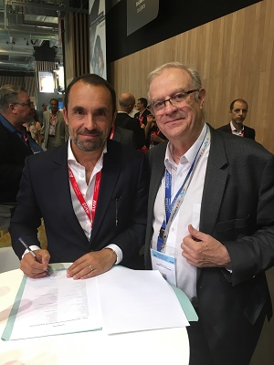 Manor et Thomas Cook France ont signe leur nouvel accord cadre à l'IFTM-Top Resa 2016 - Photo DR