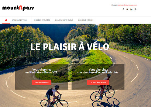 mountNpass référence des itinéraires pour les cyclistes - Capture d'écran