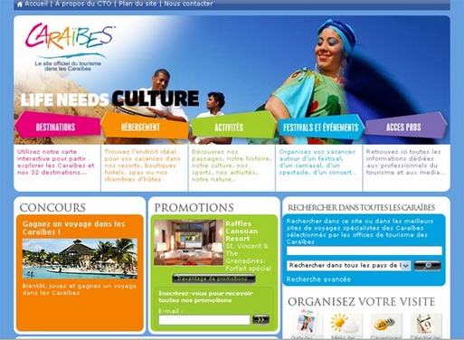 Caraïbes : un nouveau portail web en version française
