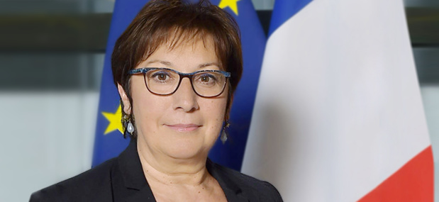 Martine Pinville est la secrétaire d'Etat française chargée du Commerce, de l'Artisanat, de la Consommation et de l’Économie Sociale et Solidaire - Photo : Gouvernement.fr