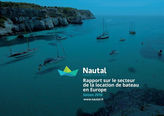 La couverture du premier rapport sur le marché de la location de bateaux en Europe, par Nautal - DR : Nautal