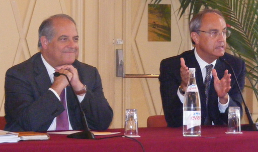 Bernard Lambres directeur général et Jean-Louis Biamonti, président de la SBM Bernard Lambres directeur général et Jean-Louis Biamonti, président de la SBM